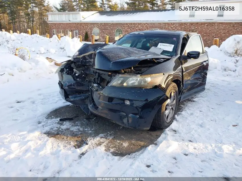 5J6TF2H59AL016358 2010 Honda Accord Crosstour Ex-L
