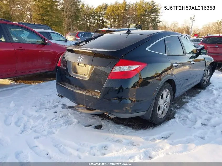 5J6TF2H59AL016358 2010 Honda Accord Crosstour Ex-L