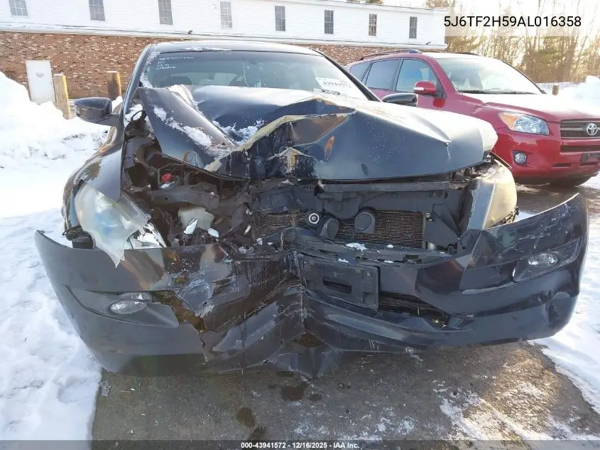 5J6TF2H59AL016358 2010 Honda Accord Crosstour Ex-L