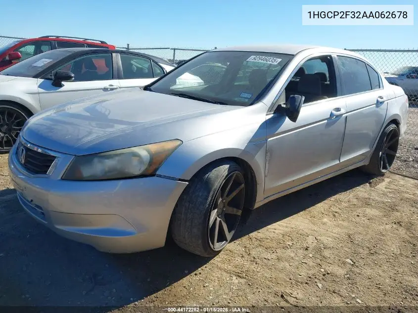 1HGCP2F32AA062678 2010 Honda Accord 2.4 Lx
