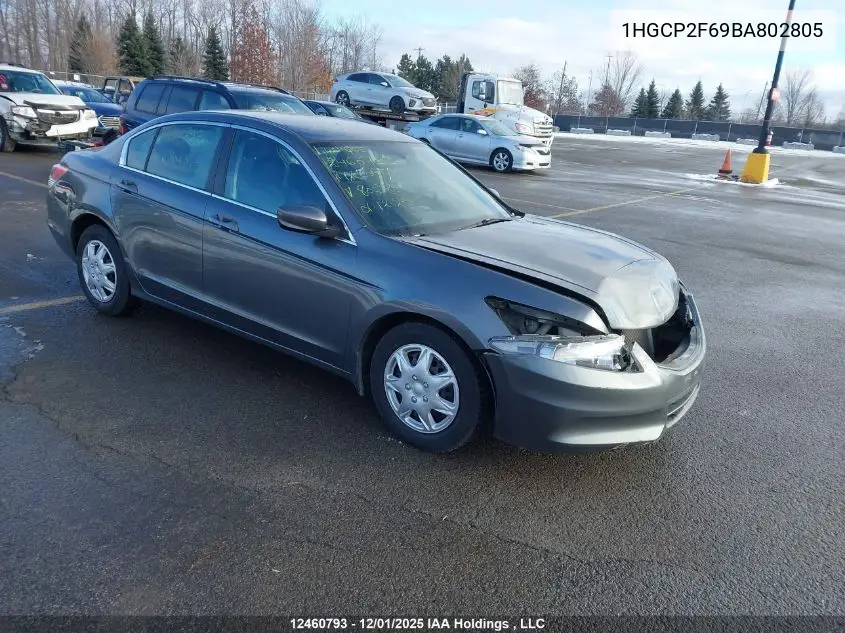 1HGCP2F69BA802805 2011 Honda Accord Se