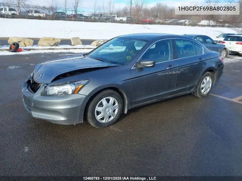 1HGCP2F69BA802805 2011 Honda Accord Se