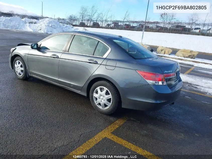 1HGCP2F69BA802805 2011 Honda Accord Se