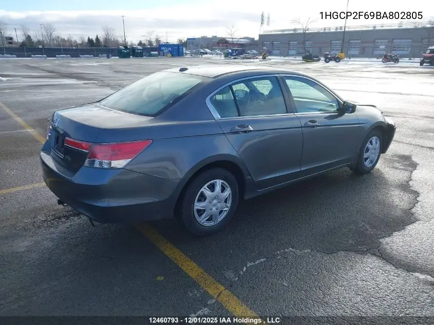 1HGCP2F69BA802805 2011 Honda Accord Se