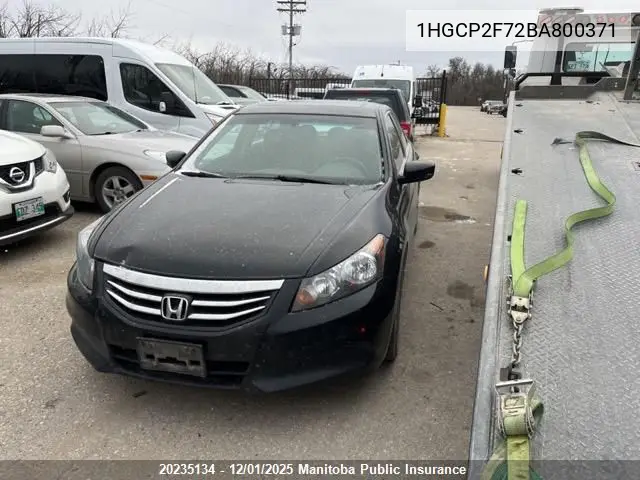 1HGCP2F72BA800371 2011 Honda Accord Ex