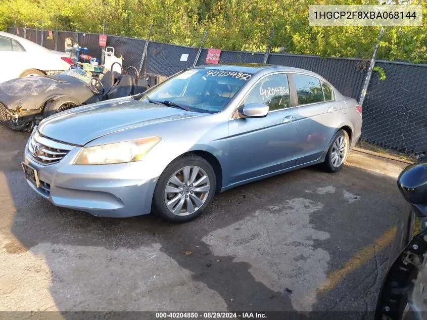 1HGCP2F8XBA068144 2011 Honda Accord 2.4 Ex-L