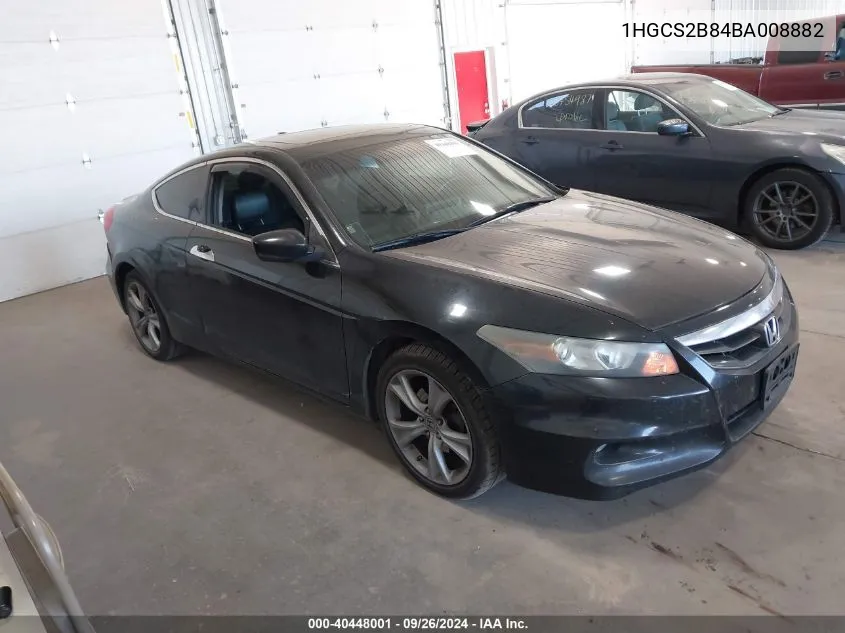 2011 Honda Accord 3.5 Ex-L VIN: 1HGCS2B84BA008882 Lot: 40448001