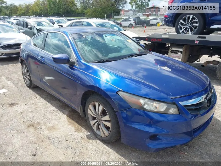 1HGCS1B35BA014155 2011 Honda Accord 2.4 Lx-S