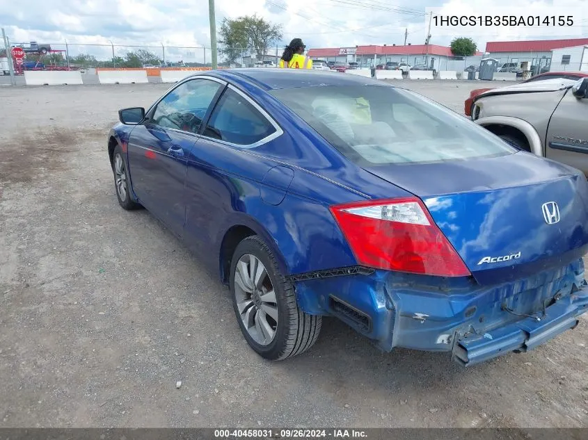 1HGCS1B35BA014155 2011 Honda Accord 2.4 Lx-S