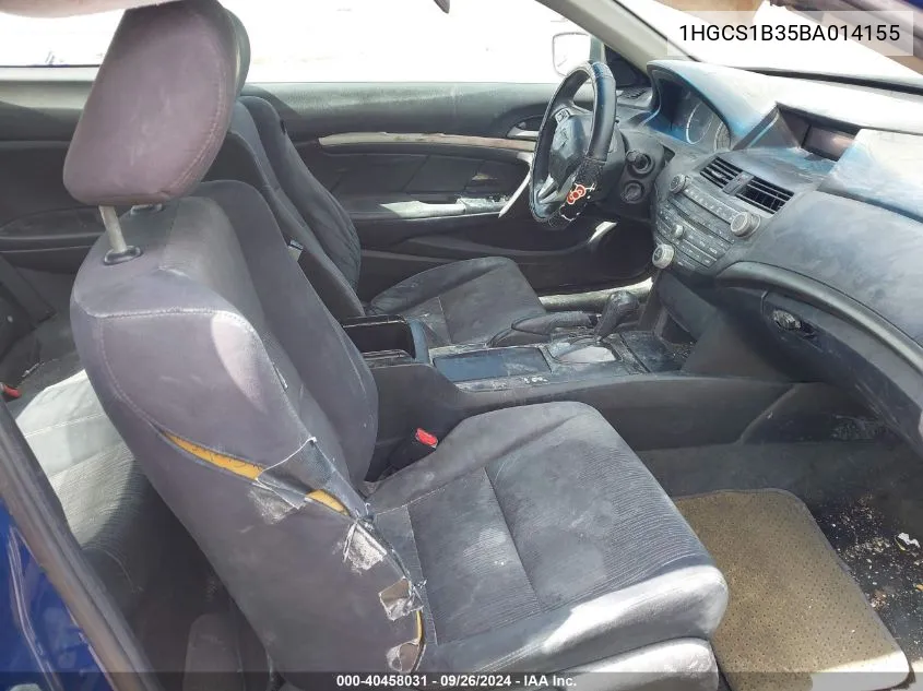 1HGCS1B35BA014155 2011 Honda Accord 2.4 Lx-S