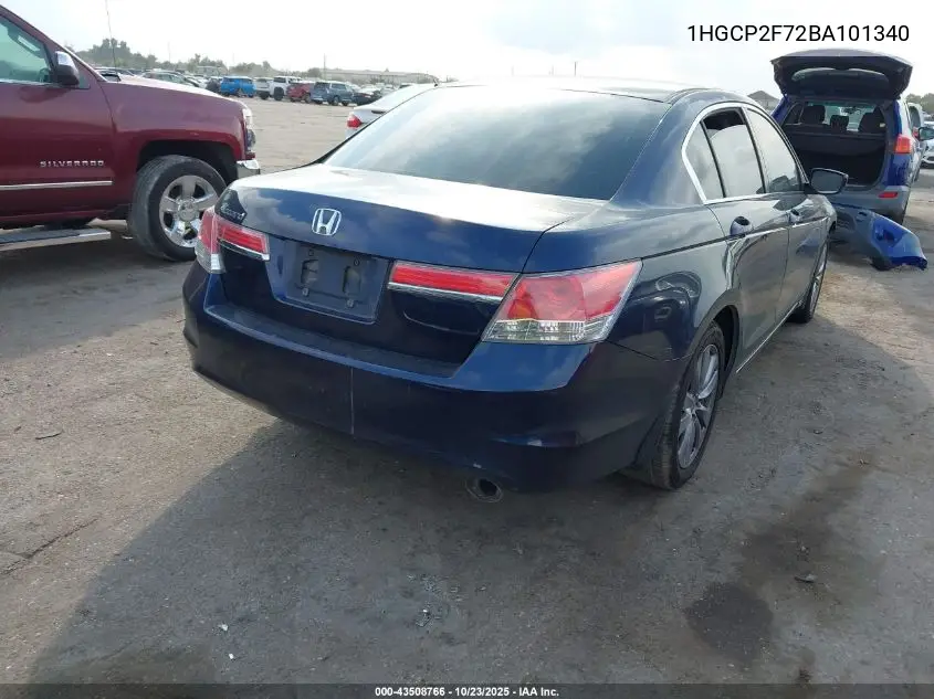 1HGCP2F72BA101340 2011 Honda Accord 2.4 Ex