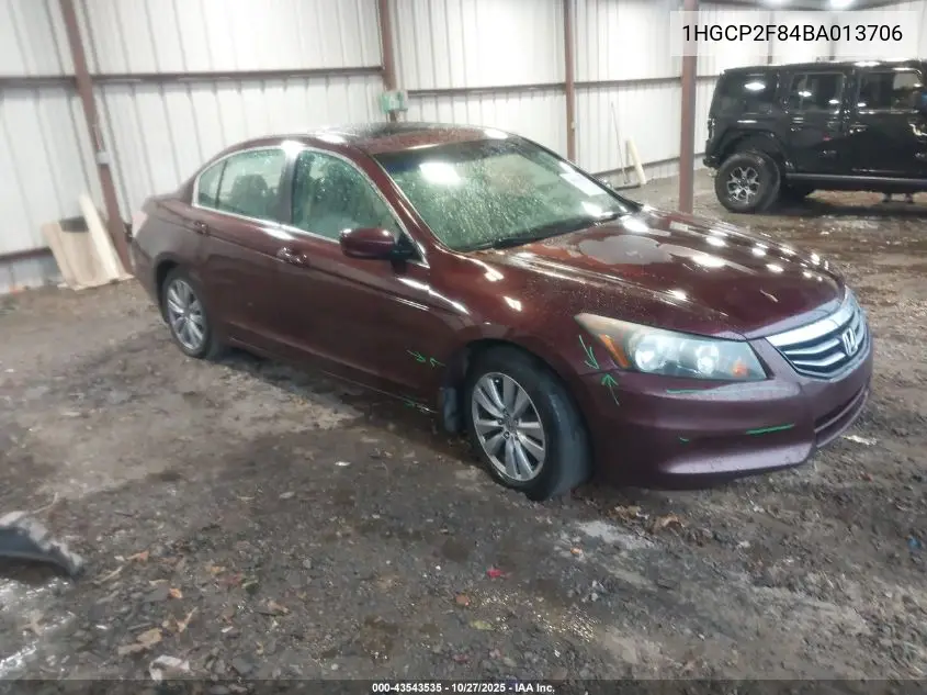1HGCP2F84BA013706 2011 Honda Accord 2.4 Ex-L