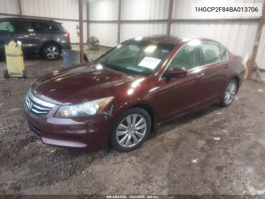 1HGCP2F84BA013706 2011 Honda Accord 2.4 Ex-L