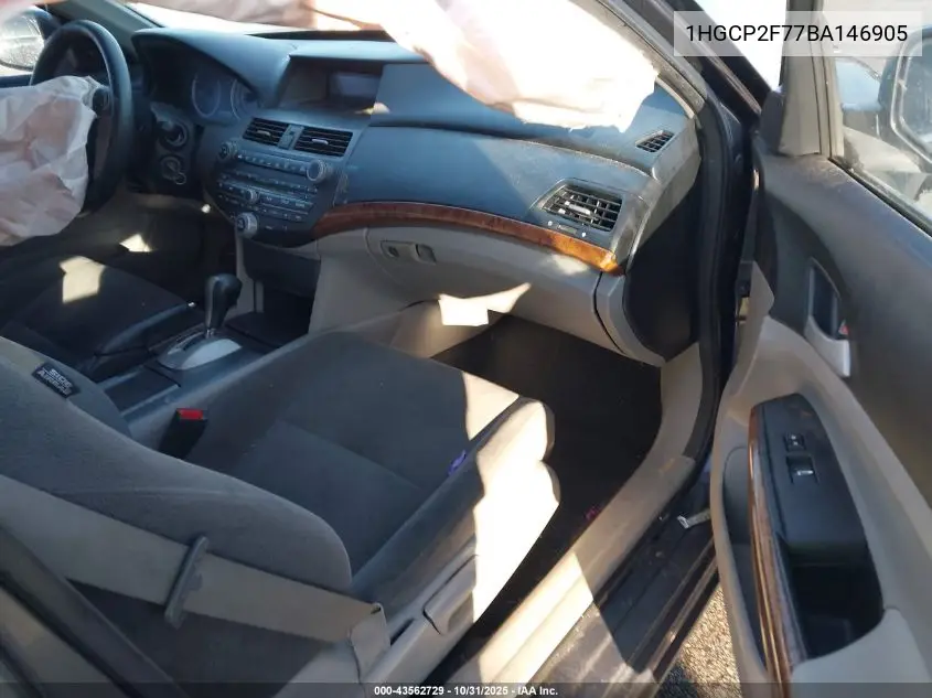 1HGCP2F77BA146905 2011 Honda Accord 2.4 Ex