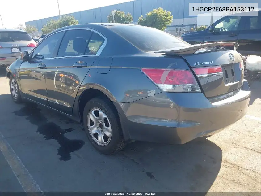 1HGCP2F68BA153112 2011 Honda Accord 2.4 Se