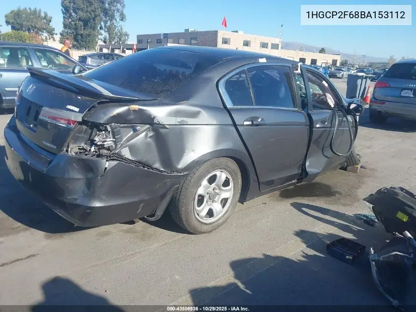 1HGCP2F68BA153112 2011 Honda Accord 2.4 Se