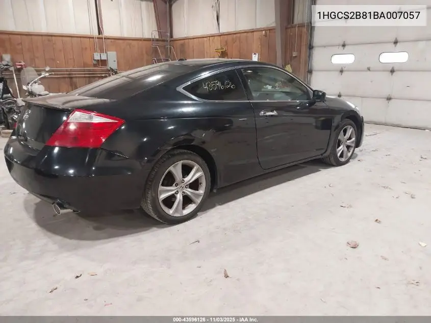 1HGCS2B81BA007057 2011 Honda Accord 3.5 Ex-L