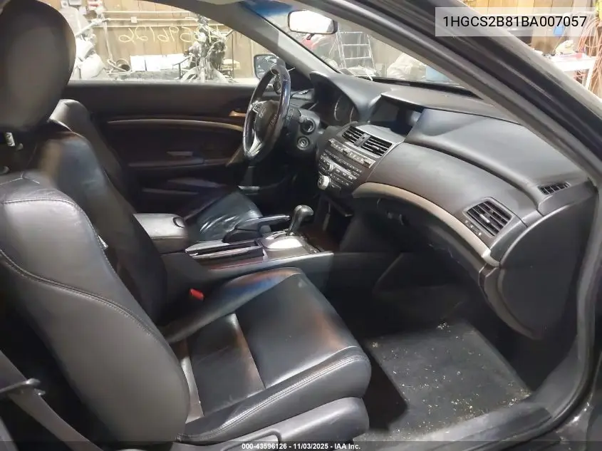 1HGCS2B81BA007057 2011 Honda Accord 3.5 Ex-L
