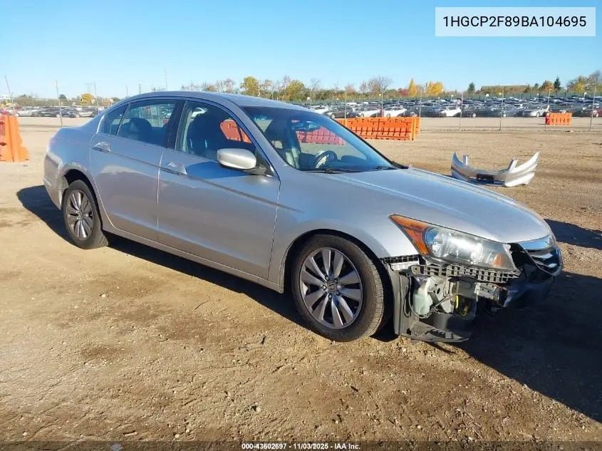 1HGCP2F89BA104695 2011 Honda Accord 2.4 Ex-L
