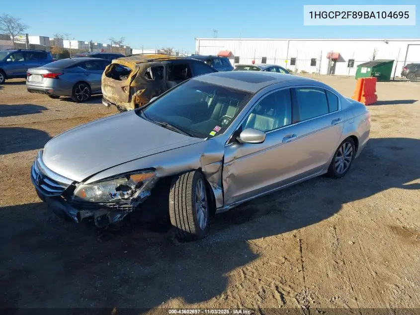 1HGCP2F89BA104695 2011 Honda Accord 2.4 Ex-L