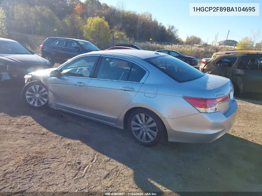 1HGCP2F89BA104695 2011 Honda Accord 2.4 Ex-L