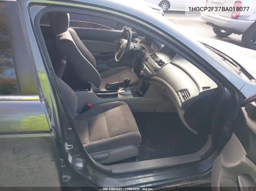 1HGCP2F37BA018077 2011 Honda Accord 2.4 Lx