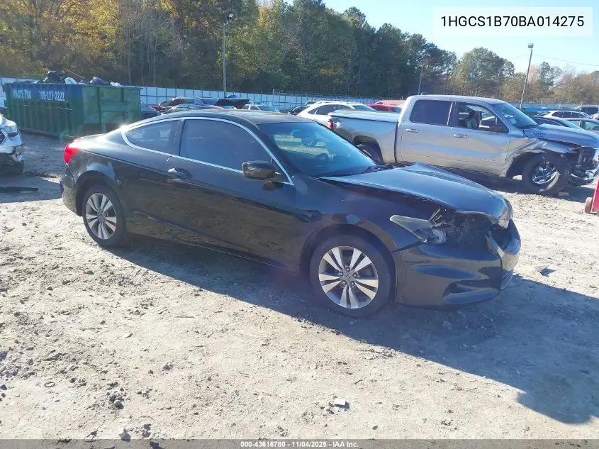1HGCS1B70BA014275 2011 Honda Accord 2.4 Ex