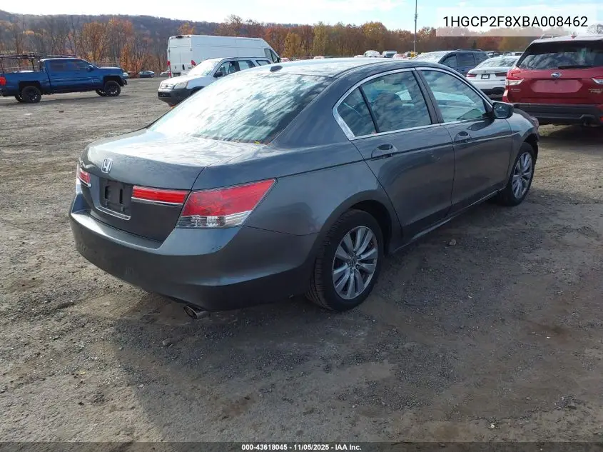1HGCP2F8XBA008462 2011 Honda Accord 2.4 Ex-L