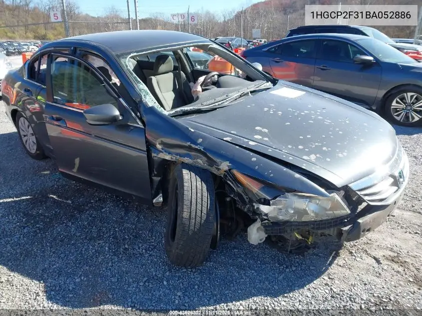 1HGCP2F31BA052886 2011 Honda Accord 2.4 Lx