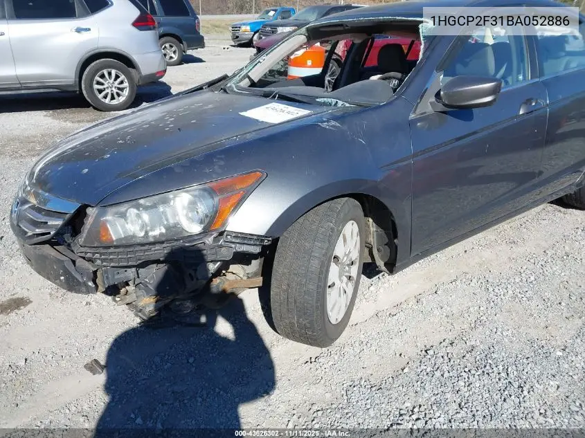 1HGCP2F31BA052886 2011 Honda Accord 2.4 Lx