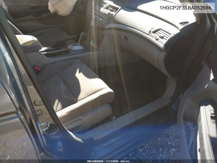 1HGCP2F31BA052886 2011 Honda Accord 2.4 Lx
