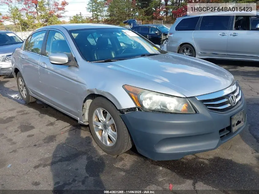 1HGCP2F64BA015423 2011 Honda Accord 2.4 Se