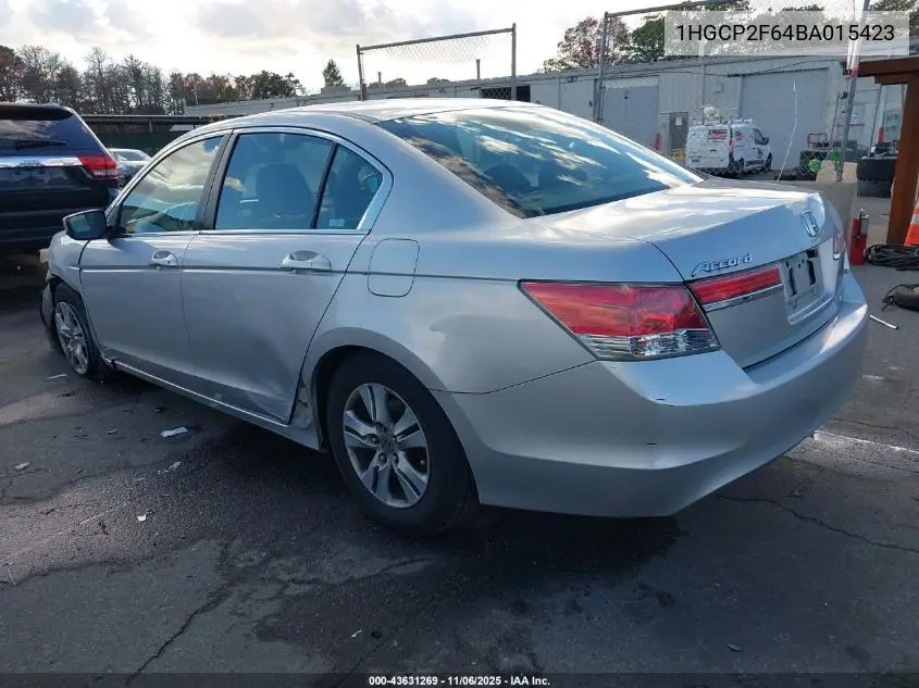 1HGCP2F64BA015423 2011 Honda Accord 2.4 Se