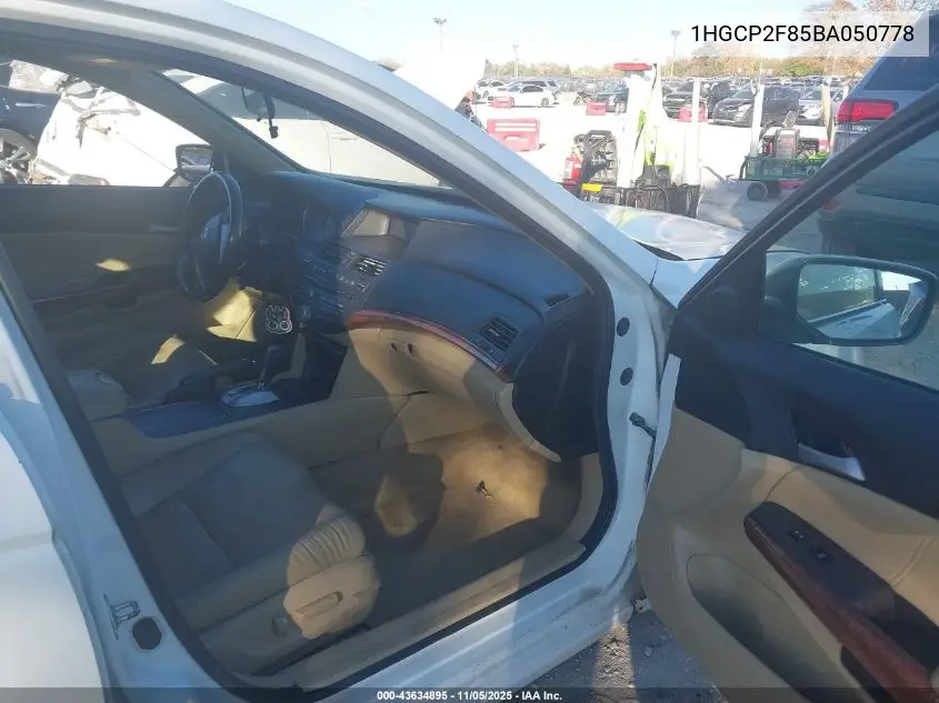 1HGCP2F85BA050778 2011 Honda Accord 2.4 Ex-L