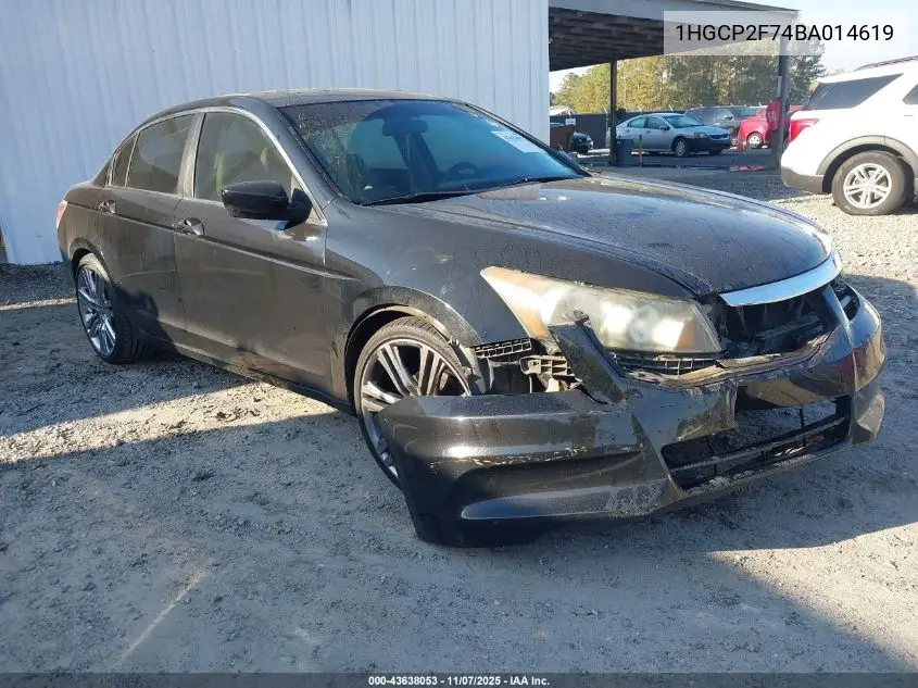 1HGCP2F74BA014619 2011 Honda Accord 2.4 Ex