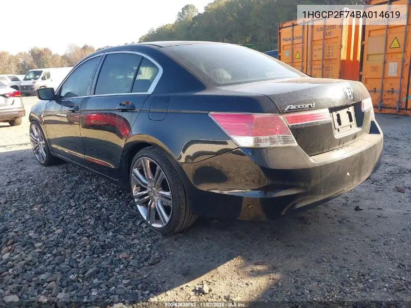 1HGCP2F74BA014619 2011 Honda Accord 2.4 Ex
