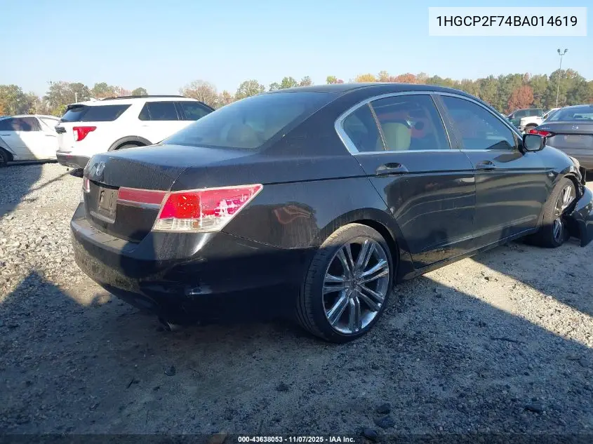 1HGCP2F74BA014619 2011 Honda Accord 2.4 Ex