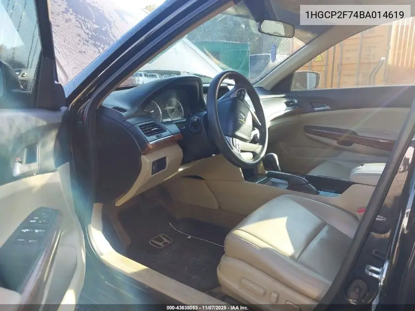 1HGCP2F74BA014619 2011 Honda Accord 2.4 Ex