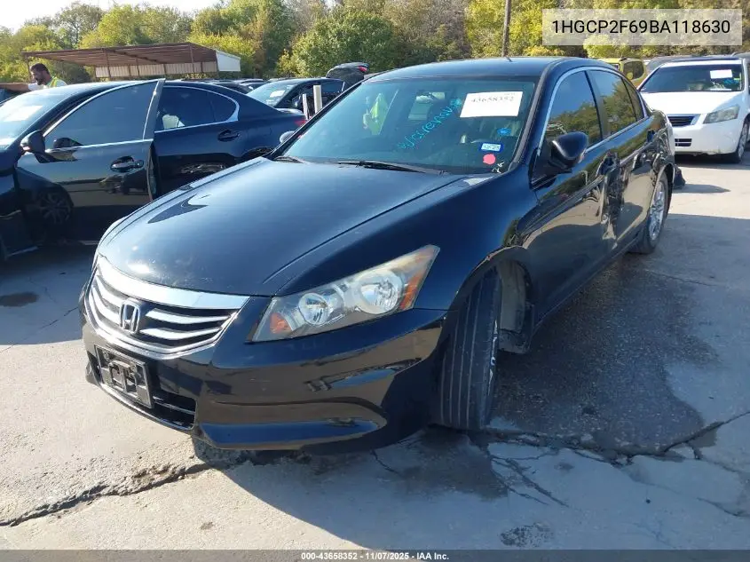 1HGCP2F69BA118630 2011 Honda Accord 2.4 Se