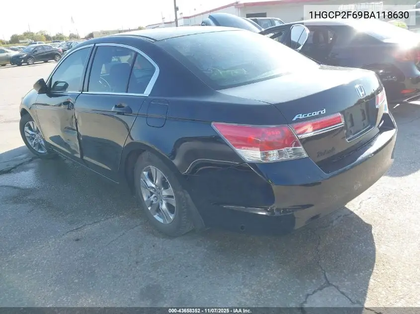 1HGCP2F69BA118630 2011 Honda Accord 2.4 Se