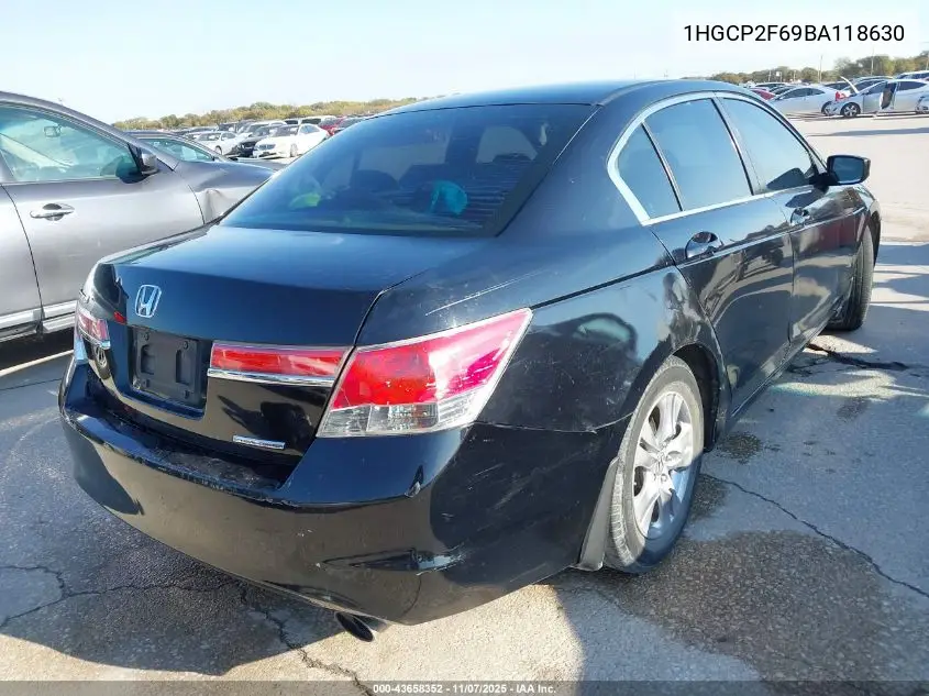 1HGCP2F69BA118630 2011 Honda Accord 2.4 Se
