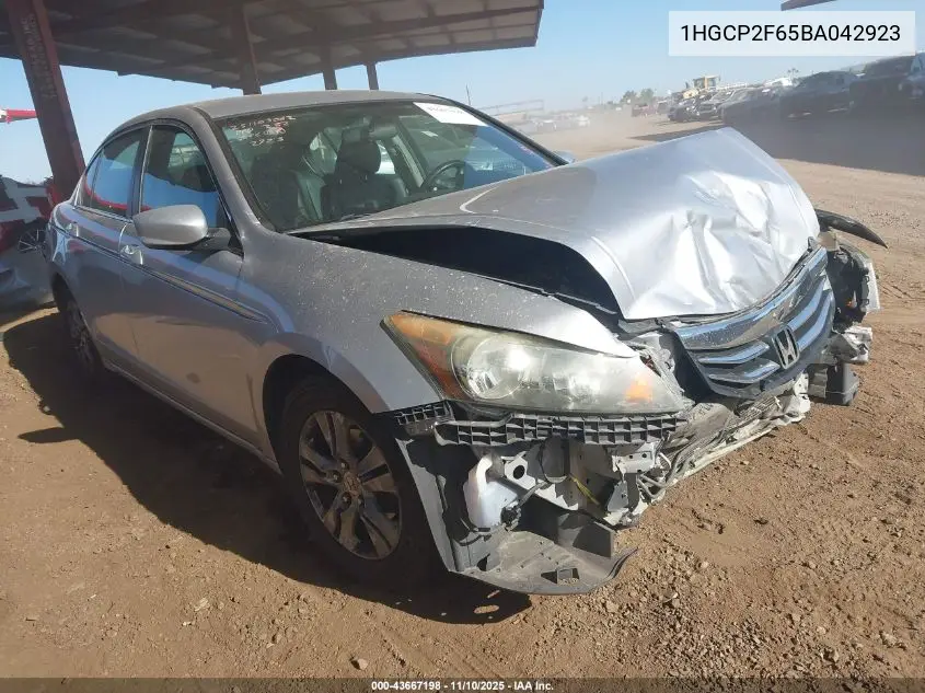 1HGCP2F65BA042923 2011 Honda Accord 2.4 Se