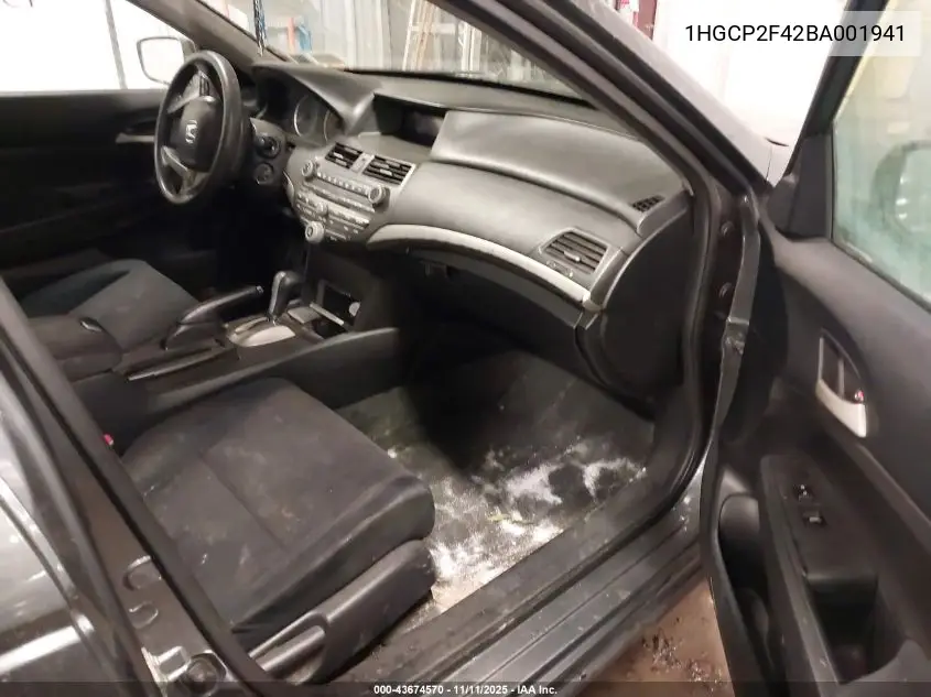 1HGCP2F42BA001941 2011 Honda Accord 2.4 Lx-P