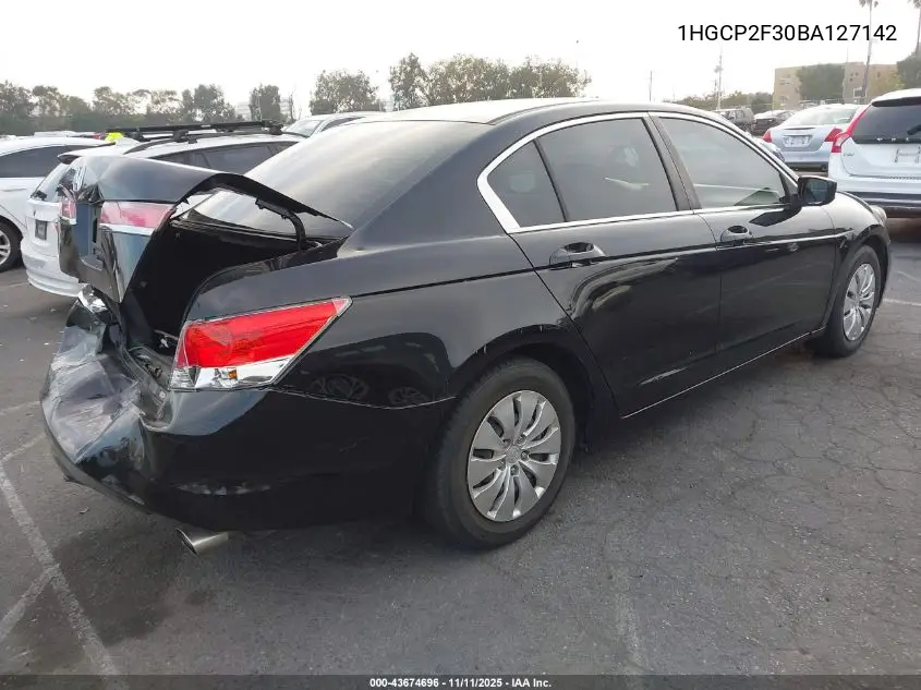 1HGCP2F30BA127142 2011 Honda Accord 2.4 Lx