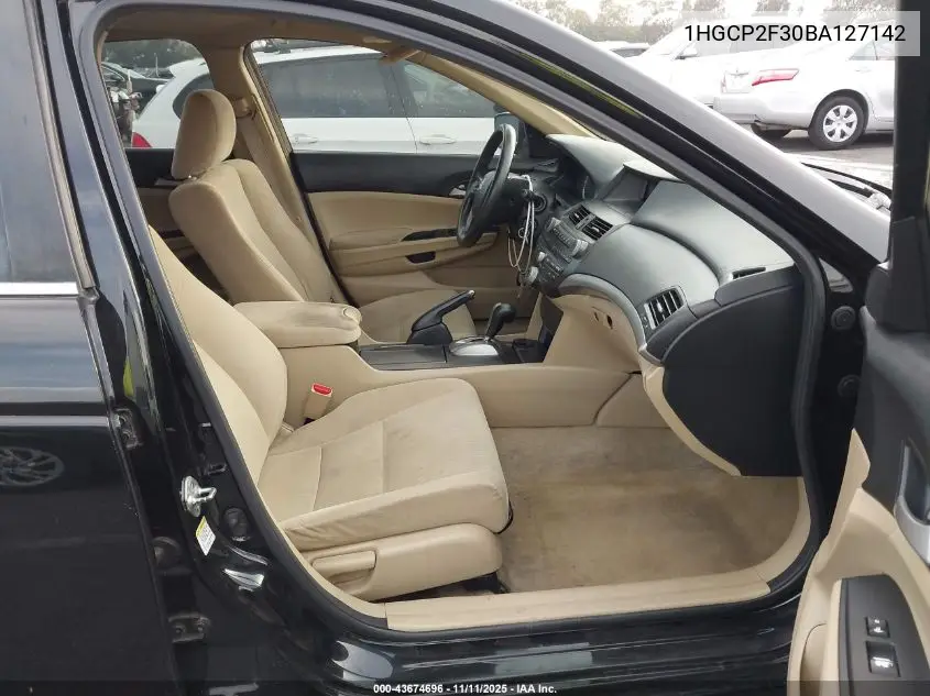 1HGCP2F30BA127142 2011 Honda Accord 2.4 Lx