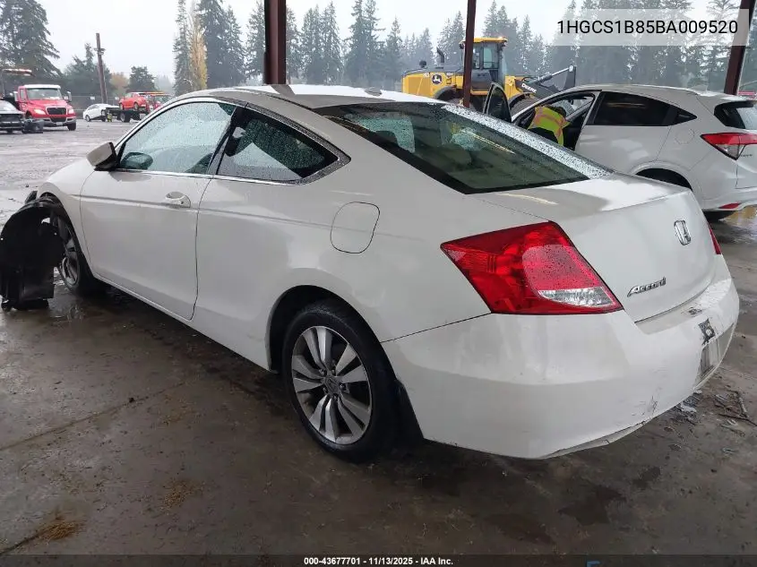 1HGCS1B85BA009520 2011 Honda Accord 2.4 Ex-L