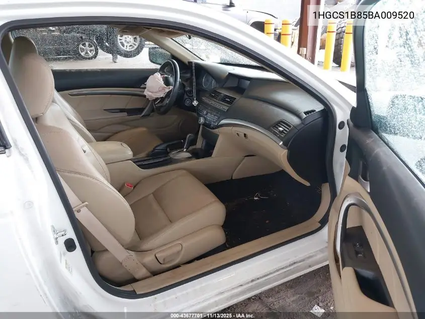 1HGCS1B85BA009520 2011 Honda Accord 2.4 Ex-L