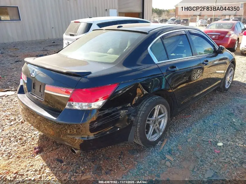 1HGCP2F83BA044350 2011 Honda Accord 2.4 Ex-L