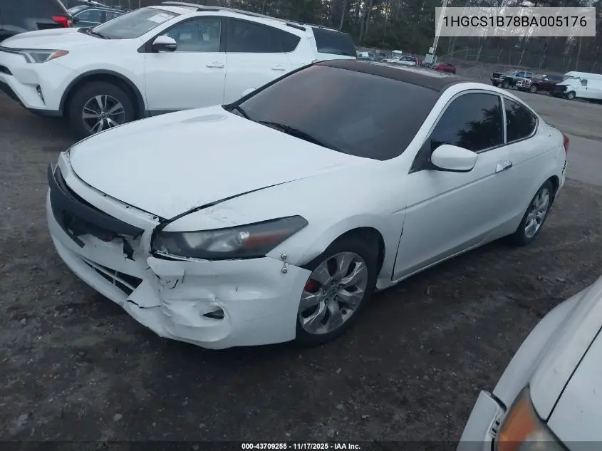 1HGCS1B78BA005176 2011 Honda Accord 2.4 Ex