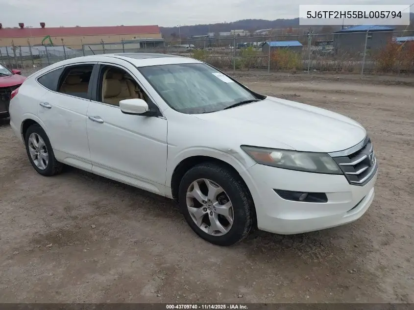 5J6TF2H55BL005794 2011 Honda Accord Crosstour Ex-L